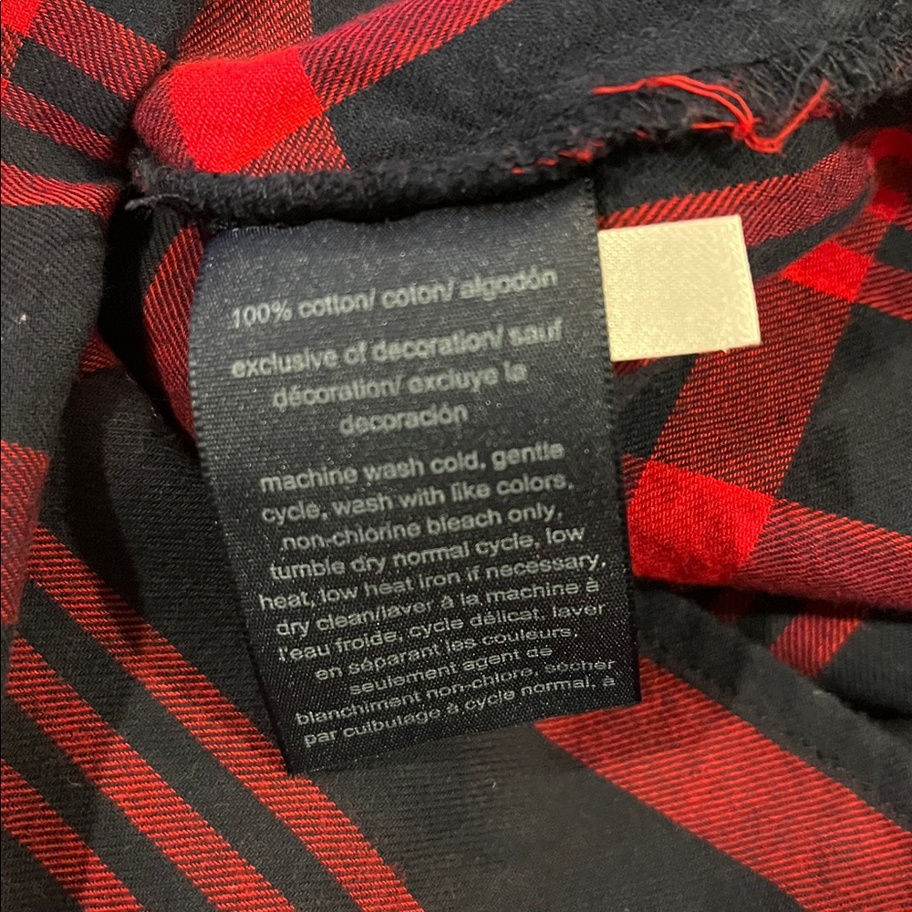 Tommy Hilfiger Blue Red Plaid Pull Over Shirt Women’s Size M EUC - Picture 8 of 12